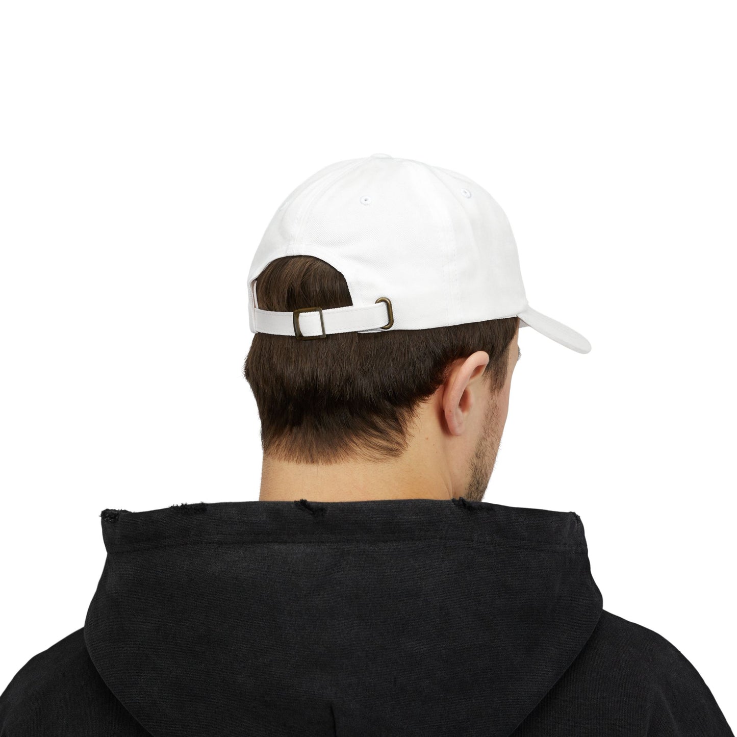 "Organized Chaos" Dad Cap - Stylish White Baseball Hat for Everyday Wear - Brain Wave Focus