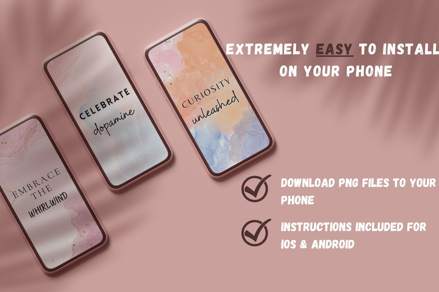 18 ADHD Affirmations Phone Wallpapers for iPhone and Android - Brain Wave Focus