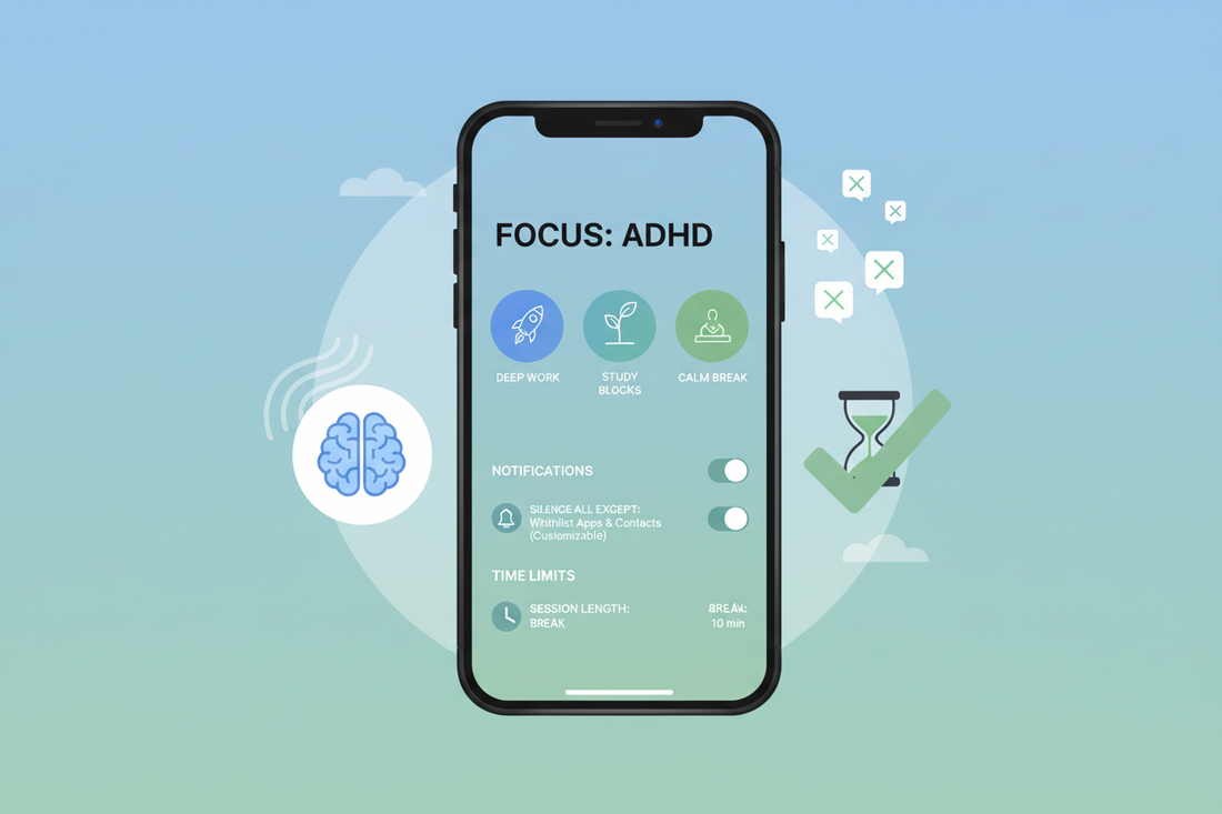 iPhone Focus Mode Setup for ADHD: Stay Focused & Reduce Distractions