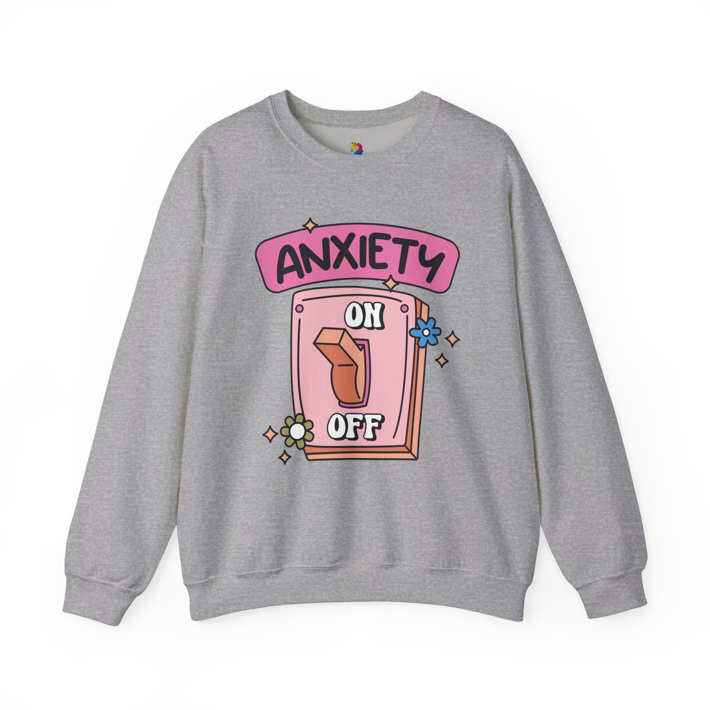 "Anxiety On/Off" Crewneck Sweatshirt