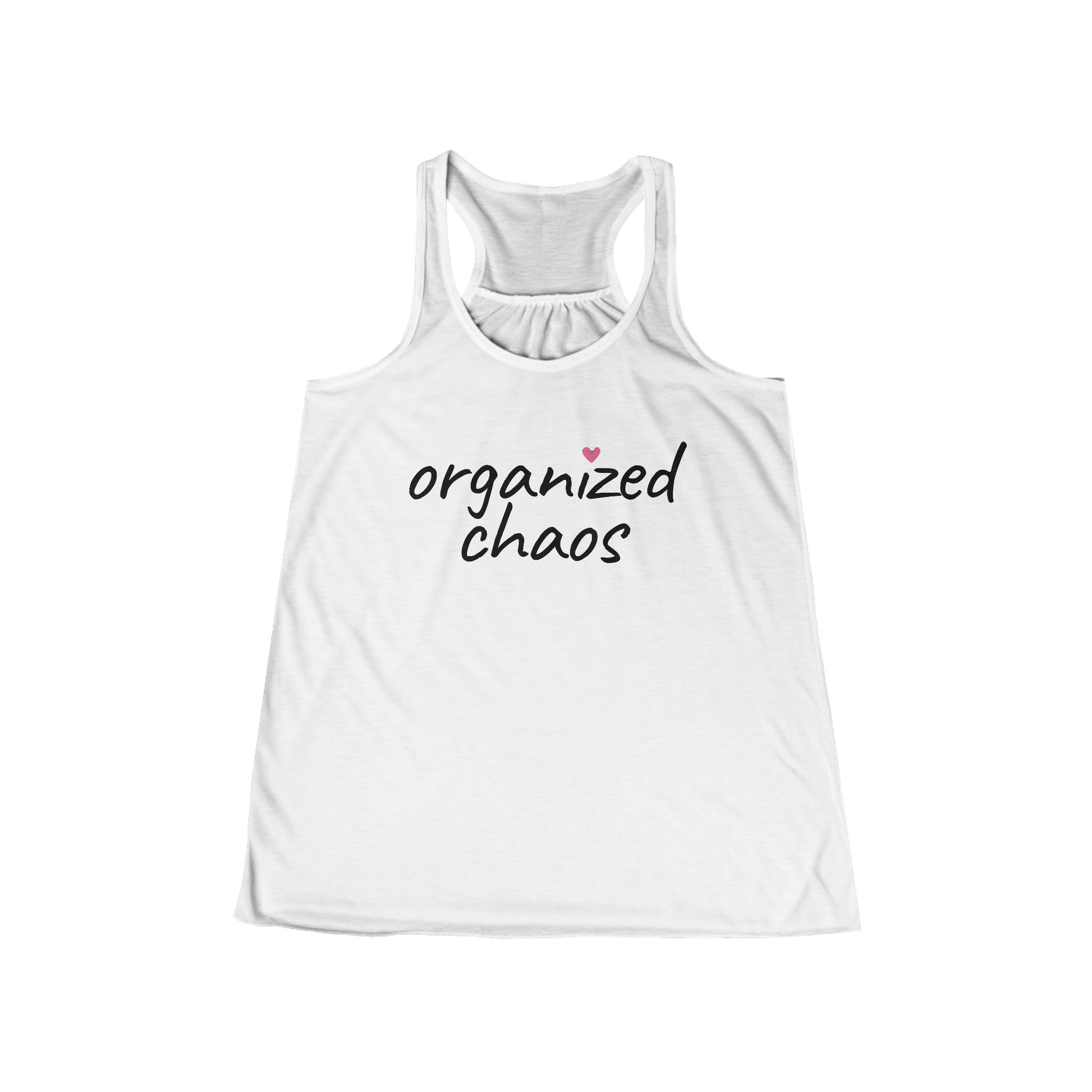 "Organized Chaos" Women's Flowy Racerback Tank - Brain Wave Focus