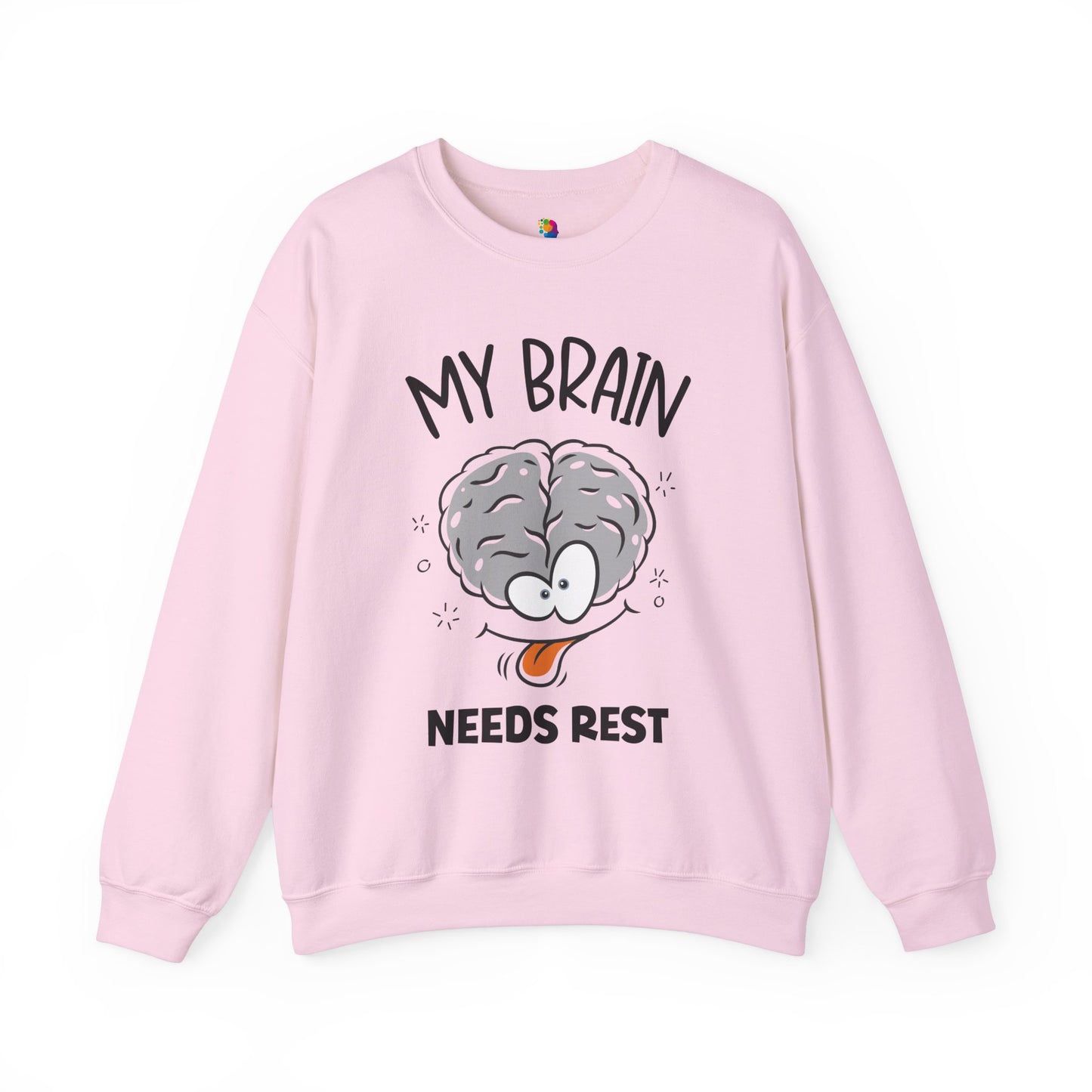 "My Brain Needs Rest" Crewneck Sweatshirt