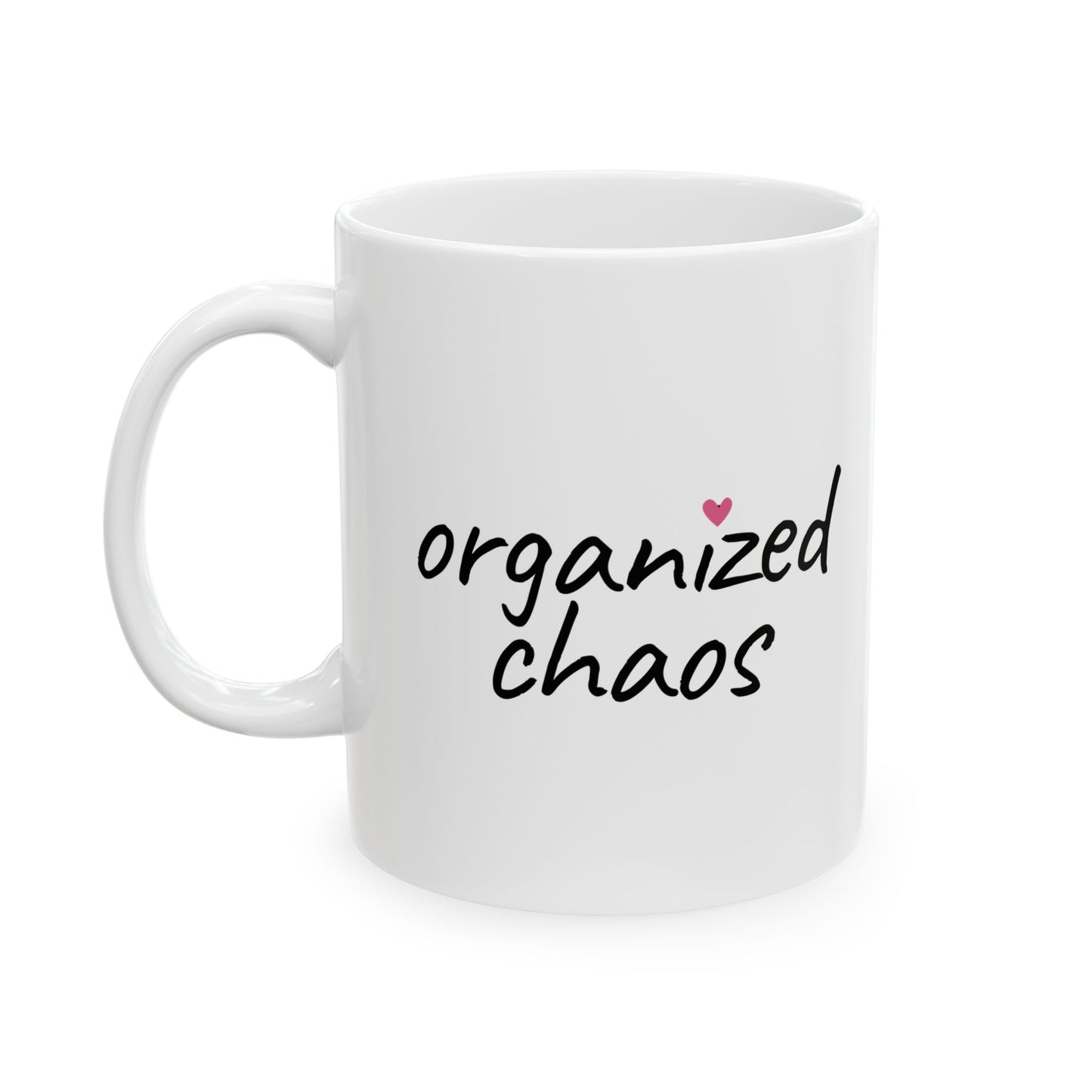 Inspirational Ceramic Mug - "Organized Chaos" - Perfect Gift for Motivated Individuals