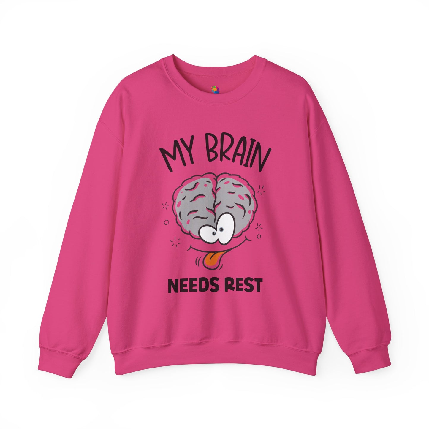 "My Brain Needs Rest" Crewneck Sweatshirt