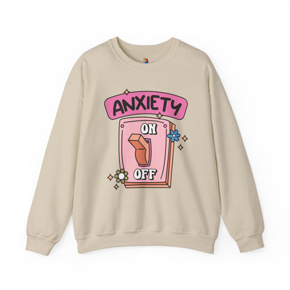 "Anxiety On/Off" Crewneck Sweatshirt