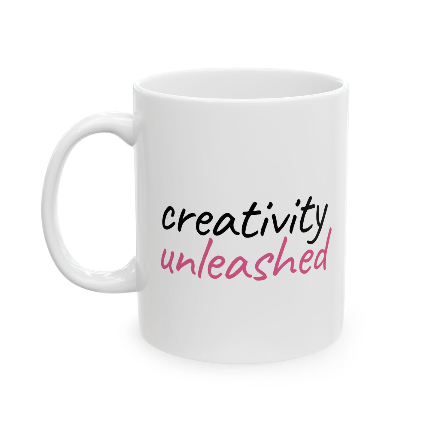 Inspirational Ceramic Mug - "Creativity Unleashed" - Perfect Gift for Motivated Individuals - Brain Wave Focus