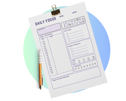 ADHD Printable Planner
