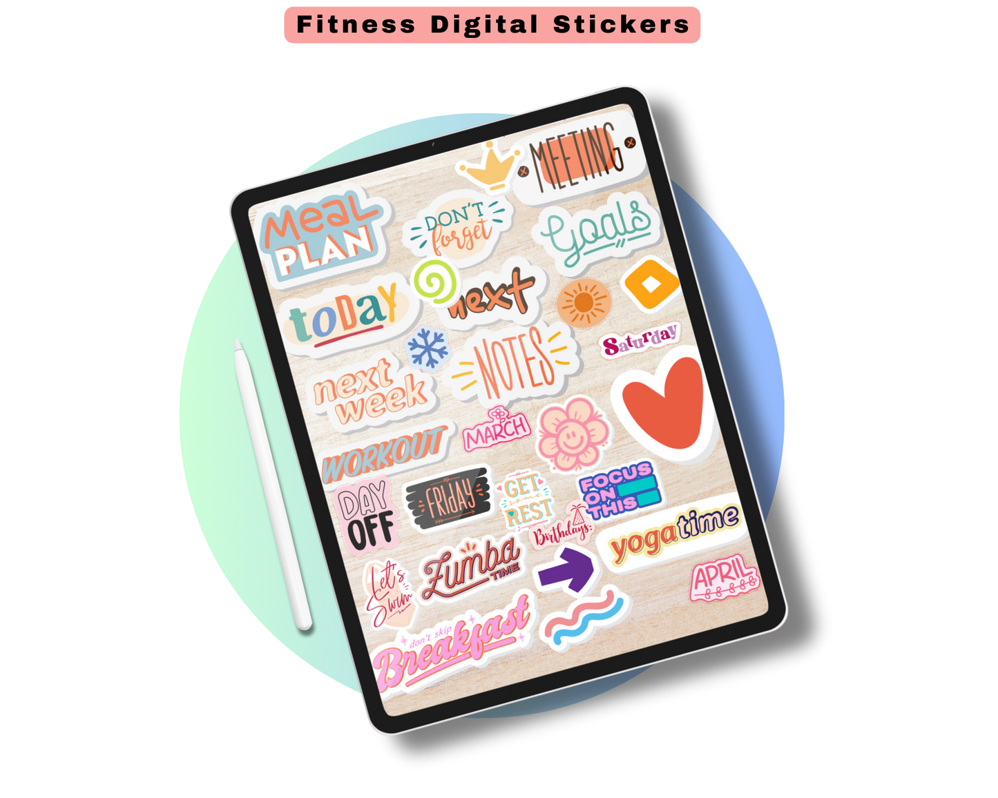 Fitness Digital Stickers