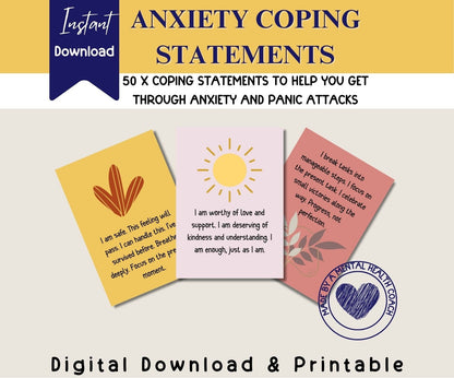 Anxiety Statement Flashcards Set